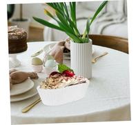 CLISPEED 1000 pièces Caissettes Papier Ovales Résistantes Haute Température pour Pâtisserie Doublures Anti-graisse pour Cupcakes Moules Gâteaux Usage Alimentaire Sûr