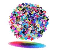 CLISPEED 1000 pièces Puzzle Dégradé pour Adultes Papier Robuste Couleurs Arc-Ciel Changeantes Jeu Stimulant et Sûr avec Découpe Précise Cadeau Créatif pour