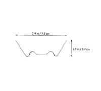 CLISPEED 100pièces Kit De Clips De Fixation Inoxydable pour Serre Jardin Clips Verre Type w Et z Renforçant La Résistance Aux Intempéries Installation Facile pour Entretien Vitrage Et Rempl