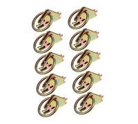 CLISPEED 10Pièces Anneaux Acier Ultra-résistants pour E-Track Accessoires pour Remorque Camion et Fourgon Fixation de Charges Lourd