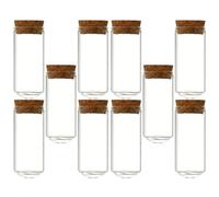 CLISPEED 10Pièces Bouteilles Verre avec Bouchon Liège Flacons Décoratifs pour Parfum Échantillons et Pratique pour et Souvenirs