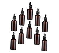 CLISPEED 10pièces Lot De Bouteilles Huiles Essentielles Flacons Compte-gouttes Réutilisables Distributeurs De Parfum Portables Pour Stockage Rechargeable