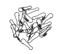 CLISPEED 10pièces Lot de Crochets Pivotants à Double Clip pour Éoliens Résistants Et Faciles à Installer