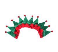 CLISPEED 10pièces Lot de Housses pour Bouteilles de Vin Mini Chapeaux de Noël Décorations de Fête et Créativité