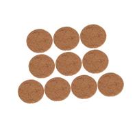 CLISPEED 10pièces Tapis pour Nid De Pigeon Lot de Tapis Rond Fibre Naturelle Accessoires pour Pigeons Et Oiseaux Nicheurs