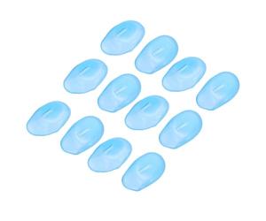 CLISPEED 12 Pcs Protège-oreilles en Silicone Bleu Réutilisables du Bruit pour Usage Professionnel en Salon de Coiffure et Usage Personnel à Domicile