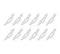 CLISPEED 12 Pièces Crochet de Positionnement pour Rideau Enrouleur en Acrylique Double Trou, Installation Facile et Surface Lisse pour Fixation Solide des Cordes de Rideau