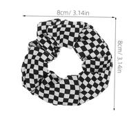CLISPEED 12 Pièces Élastiques Cheveux Carreaux Noir Blanc Accessoires Doux et Élastiques et Filles Lot Varié pour et Tenues Polyvalentes