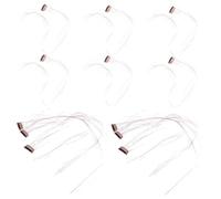 CLISPEED 12 Pièces Extensions de Cheveux Droits avec Paillettes Accessoires Capillaires Ethniques Bijoux de Cheveux pour Fêtes et Festivals