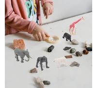 CLISPEED 12 pièces Jouets Animaux Forêt Miniatures Réalistes Figurines Zoo Décoratives Légères pour Garçon Fille Ornements Portables Durables pour Anniversaire et Maison