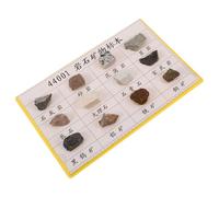 CLISPEED 12 pièces Spécimens de Roches Minérales pour Salle de Classe de Géologie Échantillons Légers et Portables pour Enseignement et Laboratoire Affichage Éducatif des Formations