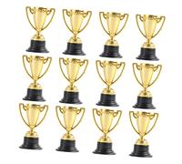 CLISPEED 12 Pièces Trophée De La Cérémonie De Remise des Prix De Réalisation Trophées Dor Mini Récompenses De Football Récompenses du Trophée Mini Star du Jeu Le Golf Paquet