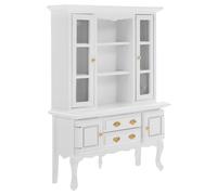 CLISPEED 12 pour Maison de Poupée Étagère de Rangement Compacte Blanche Meuble Miniature Décoratif pour Salon et Coin Lecture