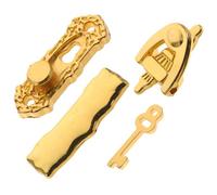 CLISPEED 12 Serrure Miniature Métal Clé Heurtoir de Porte Miniature Boîte aux Lettres Carillon pour Jouets et Scènes de Maison