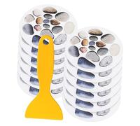 CLISPEED 12feuilles Autocollants Antidérapants De Pierre Colorée De Stickers Grattoir Pour Sécurité Et Style La Salle De Bain