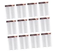 CLISPEED 12feuilles Autocollants pour Sourcils Artificiels Cosmétiques Imitation Poils Transfert Sourcils Faux
