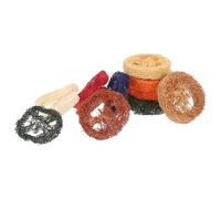 CLISPEED 12pcs Jouets à Mâcher en Loofah pour Petits Animaux, Lapins et Hamsters, Formes Uniques pour Attirer L'attention et Augmenter Couleur Aléatoire