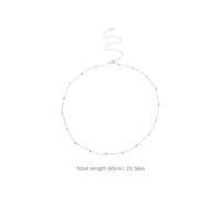 CLISPEED 12pièces Chaîne Double Couche Avec Perles Rondes Pour Femme Bijoux De Métal Ajustable Pour Fêtes De Plage