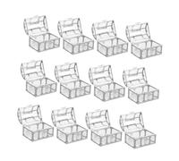 CLISPEED 12pièces Lot De Boîtes à Bonbons Pour Mariage Boîtes à Trésors Réutilisables Petites à Bijoux Pour Et Friandises