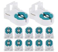 CLISPEED 14 Pièces Douille de Lampe T8 Non Shuntée en Abs pour Remplacement Rapide Meilleure Dissipation Thermique, Support pour L'éclairage Résidentiel et Domestique