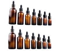 CLISPEED 14pièces Flacons Compte-gouttes Verre Pour Huiles Essentielles Et Liquides Cosmétiques De Flacons Vides Avec Bouchon Compte-gouttes