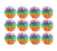 CLISPEED 15 pièces Boules Sensorielles Fluffy Silicone pour Garçon Fille et Animaux Jouets Anti-Stress Colorés et Doux Stimulation Sensorielle et Jeu Extérieur Portable