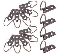 CLISPEED 15 Pièces Crochets D Anneaux pour Cadres Photo avec Vis Double Résistant pour Suspension Horloges Peintures Miroirs Fixations Métal Renforcé pour Accroche Œuvres et Décorations