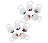 CLISPEED 15 Pièces Élastiques à Cheveux Décorés Yeux pour Femmes et Accessoires Pranks de Fête Bandes de Cheveux Festives