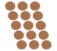 CLISPEED 15 Pièces Plaque D'incubation pour Pigeons en Fibre Naturelle Marron, Réutilisable et Minimisant L'humidité, Tapis de Nid Confortable pour Élevage et Nidification d'oiseaux