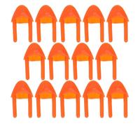 CLISPEED 150 Pcs Becs de Poulet Factices en Plastique Orange Accessoires DIY pour Jouets Peluche Animaux Bouche de Poussin Miniature pour Loisirs Créatifs et Décorations Festives