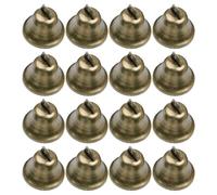 CLISPEED 16 pièces Clochettes Bronze pour Bricolage DIY Grelots Décoratifs de Noël Joyeux pour Ornements et Entraînement Chien