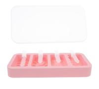 CLISPEED 1ensemble Moule à Glace Silicone Forme Dessin Animé avec Bâtonnets et Couvercle Moulage pour Sorbets Puddings Fromage et Glace Artisanale Sécurité Alimentaire et Réutilisable