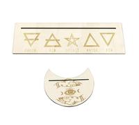 CLISPEED 1ensemble Support Cartes de Tarot Bois Accessoire Divinatoire pour Autel Présentoir Compact et Résistant pour Rangement et Affichage des Cartes de Tarot Décoration Ésotérique