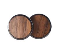 CLISPEED 1paire Boutons de Manchette Bois Massif Rond de Boutons de Chemise Élégants Accessoires Classiques pour Poignet Mousquetaire Durables et Légers pour Homme Adaptés Réunions