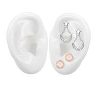 CLISPEED 1paire Moule Silicone Pour Oreilles Simulées Présentoir Pour Boucles Oreilles Et Accessoires De Bijoux Modèle Réaliste De Décoration Et