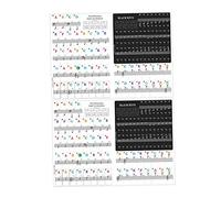 CLISPEED 2 ensembles Autocollants Clavier Piano Transparents et Durables pour Apprentissage Accessoires Pédagogiques Pratiques pour Clavier Électronique et Piano