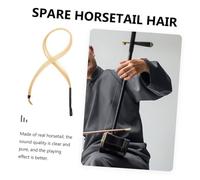 CLISPEED 2 Ensembles Cheveux Archet Erhu Poils de Queue de Cheval Blanc Accessoires Musique de Rechange pour Instrument à Cordes