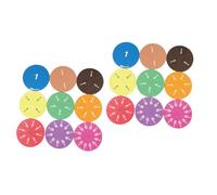 CLISPEED 2 ensembles Jeu Éducatif Mathématique Cercles Fractionnés Colorés EVA Matériel Pédagogique pour Garçon Fille Manipulation des Fractions Outils Mathématiques Scolaires