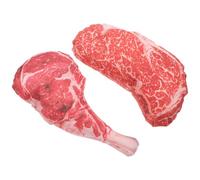 CLISPEED 2 Ensembles Lot de Modèles Réalistes de Steak de Bœuf Artificiel Décorations Multifonctions pour Maison Accessoires Photo Gros Morceaux de Viande Factice Réaliste