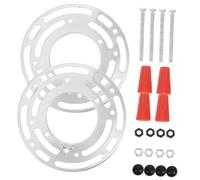 CLISPEED 2 Ensembles Support de Fixation pour Éclairage Plafond Acier Robuste Montage Facile pour Lampes Murales et Plafonniers Kit avec Vis de Mise Terre Adapté pour Lustres et Appliques