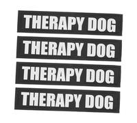 CLISPEED 2 Paires Autocollants Réfléchissants pour Harnais de Chien de PU Durables Étiquettes pour Animaux de Compagnie Compatibles Therapy Dog S pour Sorties Plein Air