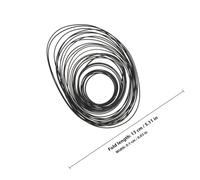 CLISPEED 2 Paquets Lot de Courroies Carrées Caoutchouc pour Enregistreur Cassette Ceinture de Remplacement pour Magnétoscope Lecteur DVD Baladeur et Enregistreur Audio