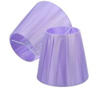CLISPEED 2 Pièces Abat-jour Plissé à Pince en Tissu pour Lampadaire et Lampe de Bureau, Abat-jours Décoratifs pour Éclairage D'intérieur, Facile à Installer, Structure Robuste