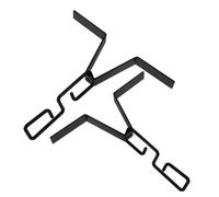 CLISPEED 2 Pièces Adaptateur De Gouttière Raccord De Vidange à Chaîne De Pluie Crochet De Descente De Gouttière Black