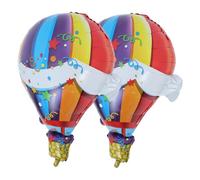 CLISPEED 2 Pièces Ballons Montgolfières Aluminium Décorations de Fête pour Anniversaires et Mariages pour Capturer des Moments Inoubliables