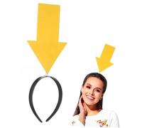 CLISPEED 2 Pièces Bandeau Cheveux Flèche Jaune Accessoire Drôle pour Fête Anniversaire et Halloween Headband Photo Prop pour Filles Diadème Original et Festif