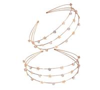 CLISPEED 2 Pièces Bandeau Cristal Rhinestones de Accessoires Élégants pour Mariage Cosplay et Fêtes Tiaras