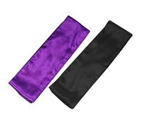 CLISPEED 2 pièces Bandeau Satin Élastique pour Perruques Lot de Noir Accessoires Cheveux pour Yoga et Activités