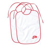 CLISPEED 2 pièces Bavoirs Adultes Coton Lavables Grands Bavoirs Ajustables pour Manger Protection Vêtements Portable pour Personnes Âgées et Malades Absorption Élevée et Facile à Nettoyer