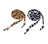 CLISPEED 2 pièces Chaîne Tressé Vintage Antidérapante pour Femme et Homme Accessoire Pratique pour Au Cou Usage Blanc Marron